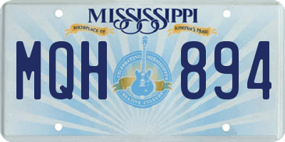 MS license plate MQH894