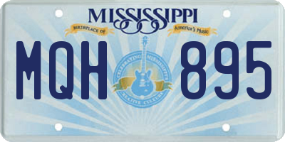 MS license plate MQH895