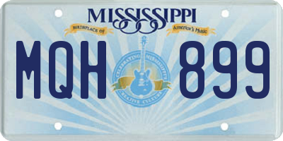 MS license plate MQH899