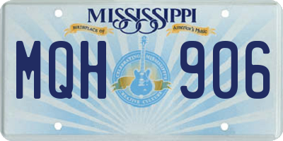 MS license plate MQH906
