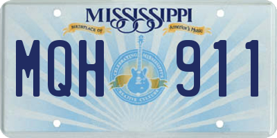 MS license plate MQH911