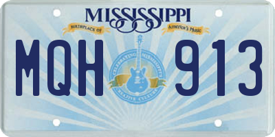 MS license plate MQH913