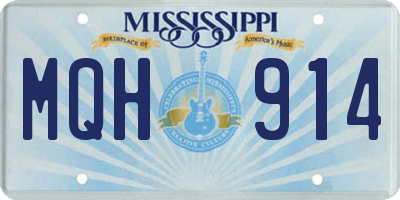 MS license plate MQH914