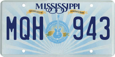 MS license plate MQH943