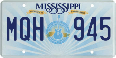 MS license plate MQH945