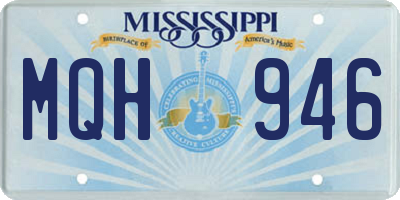 MS license plate MQH946