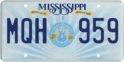 MS license plate MQH959