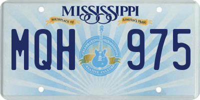 MS license plate MQH975