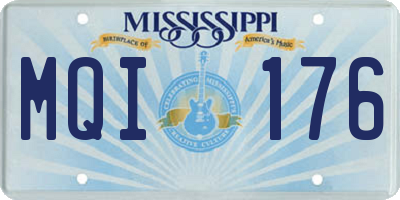 MS license plate MQI176