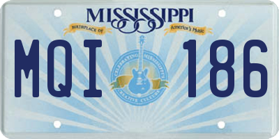 MS license plate MQI186