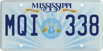 MS license plate MQI338