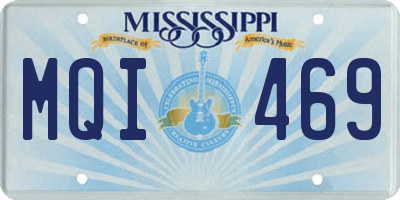 MS license plate MQI469