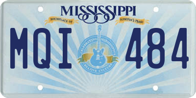MS license plate MQI484