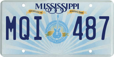MS license plate MQI487