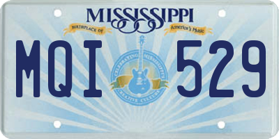 MS license plate MQI529