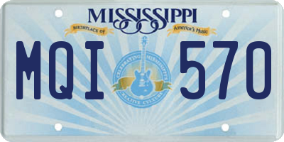 MS license plate MQI570