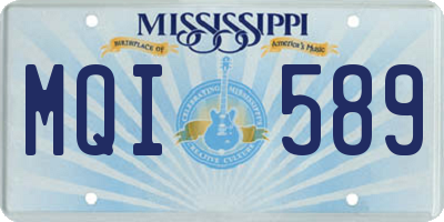 MS license plate MQI589