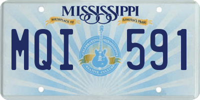 MS license plate MQI591