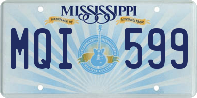 MS license plate MQI599