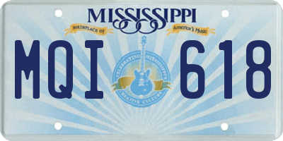 MS license plate MQI618