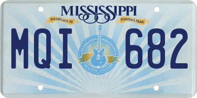 MS license plate MQI682