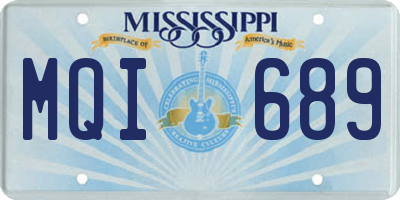 MS license plate MQI689