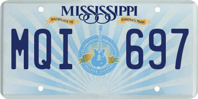 MS license plate MQI697