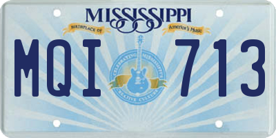 MS license plate MQI713