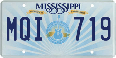 MS license plate MQI719