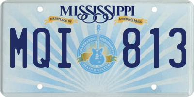 MS license plate MQI813