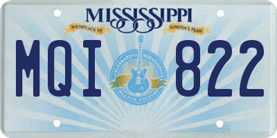 MS license plate MQI822