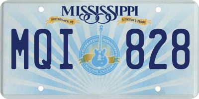 MS license plate MQI828