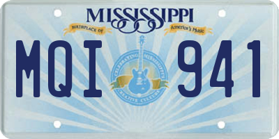 MS license plate MQI941