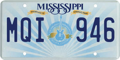 MS license plate MQI946
