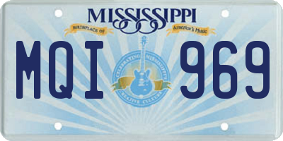 MS license plate MQI969