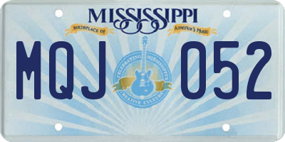 MS license plate MQJ052