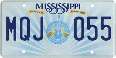 MS license plate MQJ055