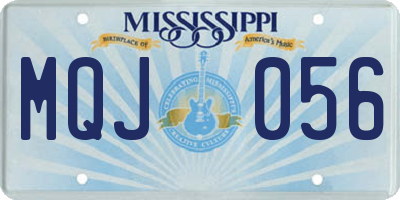 MS license plate MQJ056