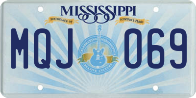MS license plate MQJ069