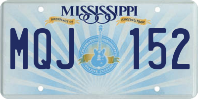 MS license plate MQJ152