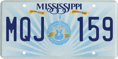 MS license plate MQJ159