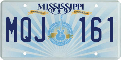 MS license plate MQJ161