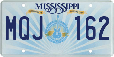 MS license plate MQJ162