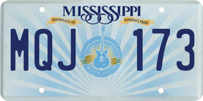 MS license plate MQJ173