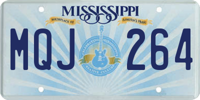MS license plate MQJ264