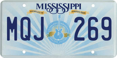 MS license plate MQJ269