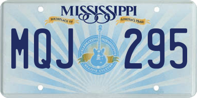 MS license plate MQJ295