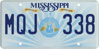 MS license plate MQJ338