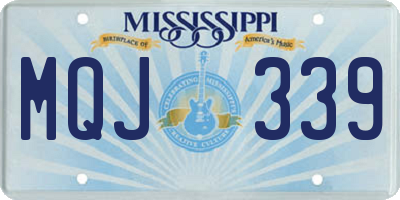 MS license plate MQJ339