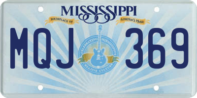MS license plate MQJ369